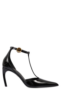 T-strap Patent leather pumps